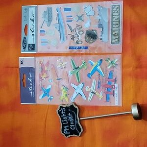 Sticko Stickers 2 Sets New Planes Marines WWII